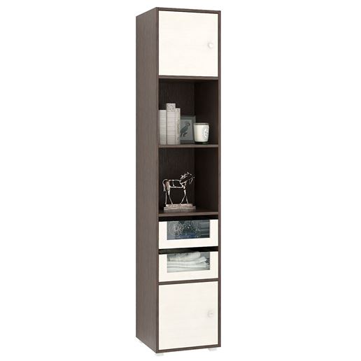 Стеллаж Прайм-51-3 венге / дуб молочный