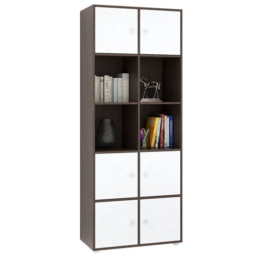 Стеллаж Прайм-52-1 венге / белый