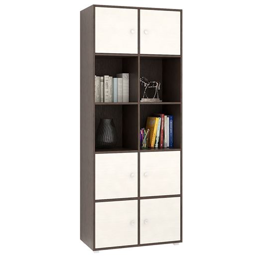 Стеллаж Прайм-52-1 венге / дуб молочный