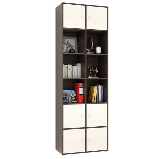 Стеллаж Прайм-62-1 венге / дуб молочный