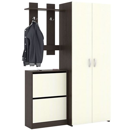 Прихожая Уно-76 венге / дуб молочный