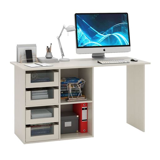 Угловой стол Прайм-68 дуб молочный