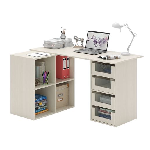 Угловой стол Прайм-79 дуб молочный