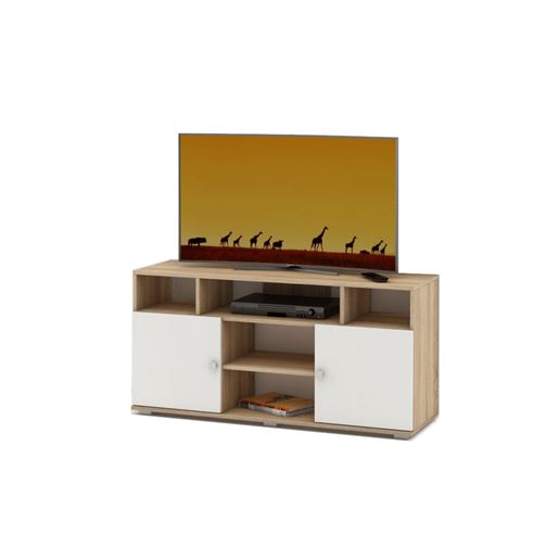 Тумба ТВ Тунис-Дуб-сонома/Белый