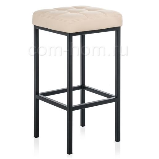 Барный стул Лофт кожзам d1 / черный матовый