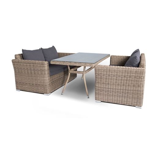 Мокко, обеденная группа, соломенный цвет