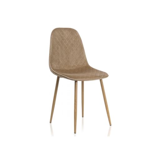 Стул Capri dark beige / wood