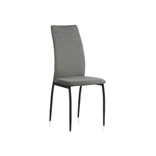 Стул Tod gray fabric / black