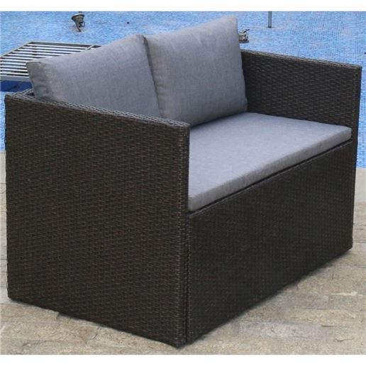 Плетеный диван-трансформер S330A-W63 Brown