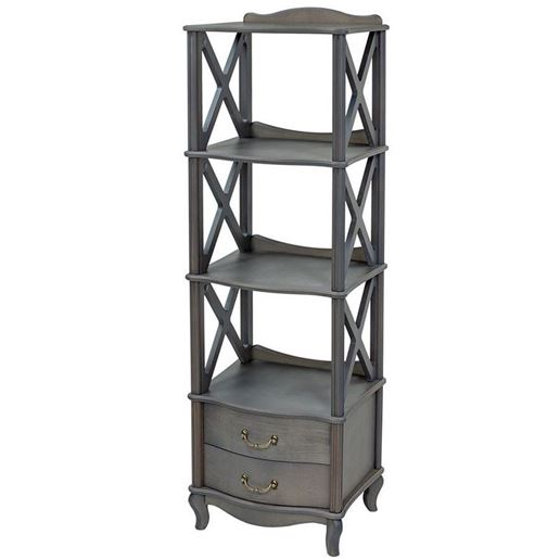 Этажерка "Джульетта"-3 (серый ясень) Вис