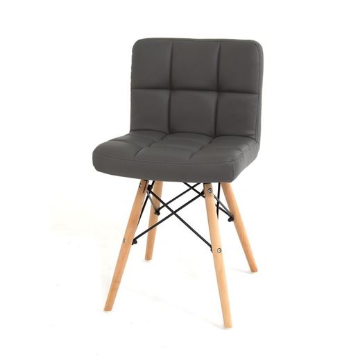 Стул S-811MT (PU GREY 1001 / натуральный) БАЗОВЫЙ