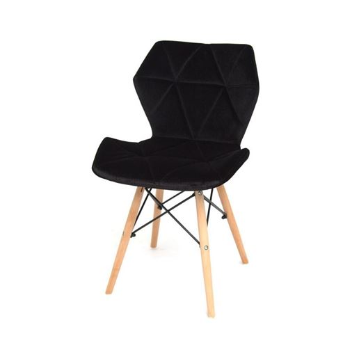 Стул S-879MT (BLACK B-1011) velvet