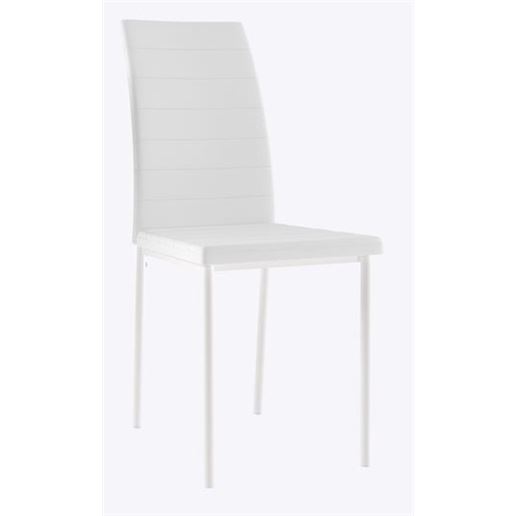 ВИНС Стул Белый/Белый, экокожа