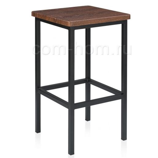 Барный стул Лофт филадельфия коньяк / черный матовый