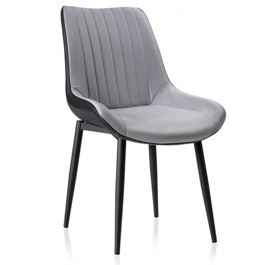 Стул Seda black / light gray