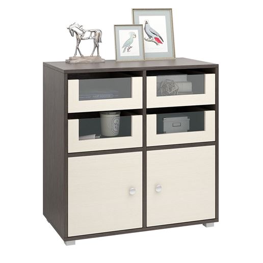 Комод Прайм-22-5 венге / дуб молочный