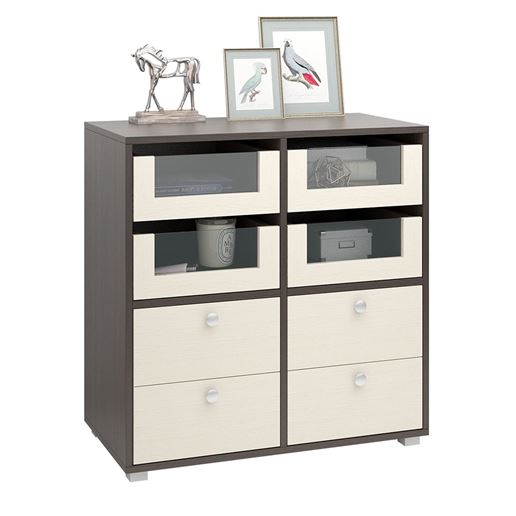 Комод Прайм-22-6 венге / дуб молочный