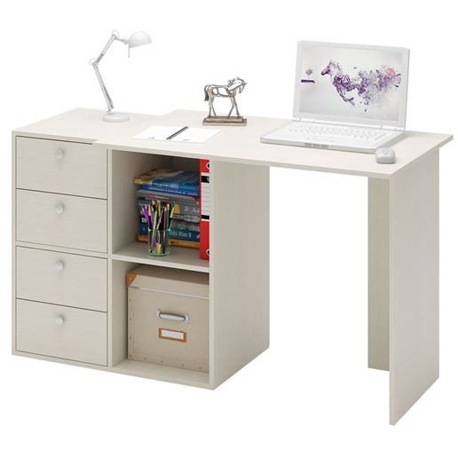 Компьютерный стол Прайм-37 дуб молочный