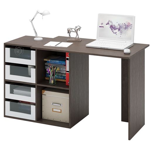 Компьютерный стол Прайм-38 венге / белый