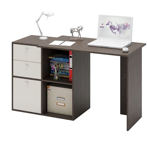 Компьютерный стол Прайм-39 венге / дуб молочный