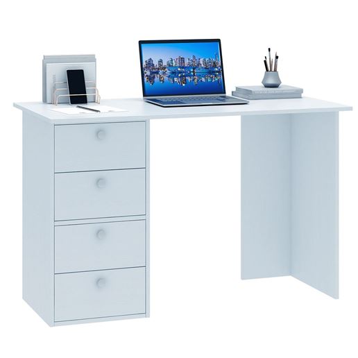 Компьютерный стол Прайм-41 белый