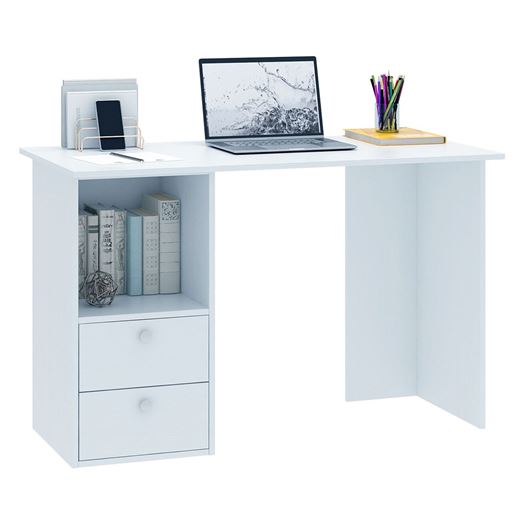 Компьютерный стол Прайм-43 белый