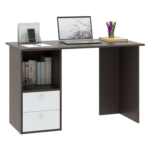 Компьютерный стол Прайм-43 венге / белый