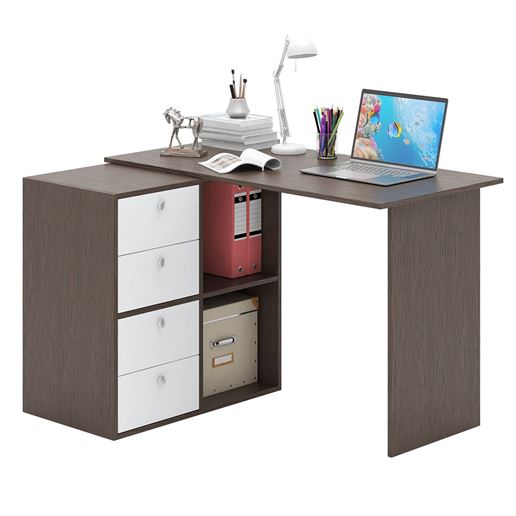 Компьютерный стол Прайм-46 венге / белый