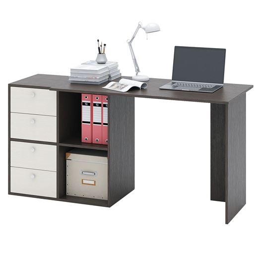 Компьютерный стол Прайм-46 венге / дуб молочный