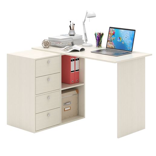 Компьютерный стол Прайм-46 дуб молочный