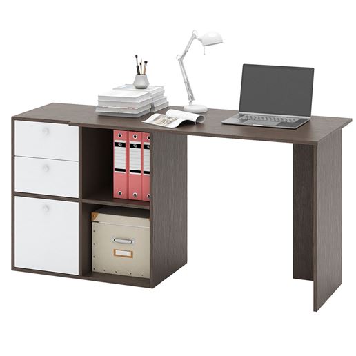 Компьютерный стол Прайм-48 венге / белый