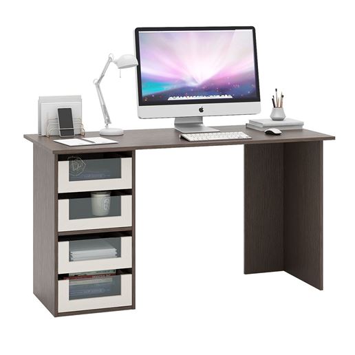 Письменный стол Прайм-56 венге / дуб молочный