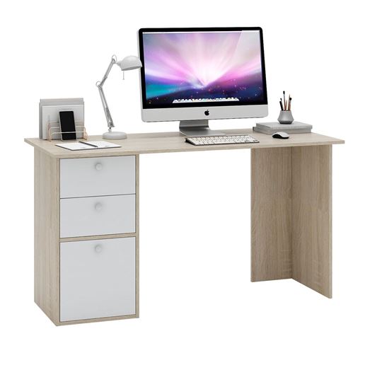 Письменный стол Прайм-58 дуб сонома / белый