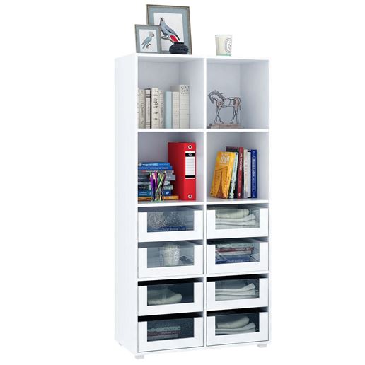 Стеллаж Прайм-42-4 белый