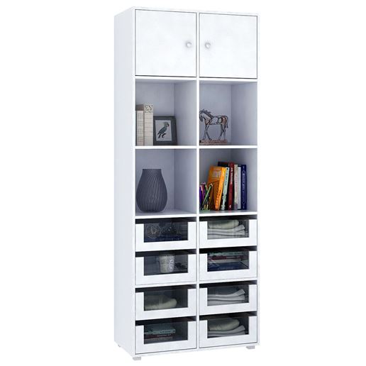 Стеллаж Прайм-52-4 белый