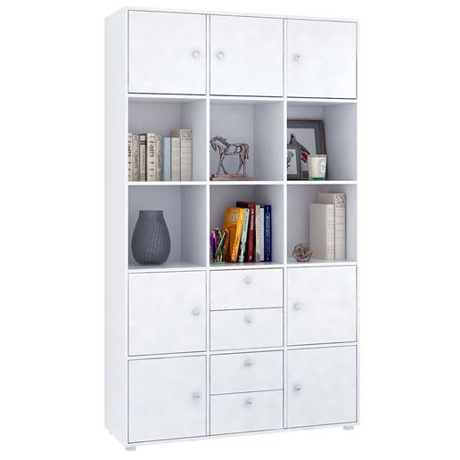 Стеллаж Прайм-53-1 белый