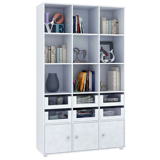 Стеллаж Прайм-53-2 белый