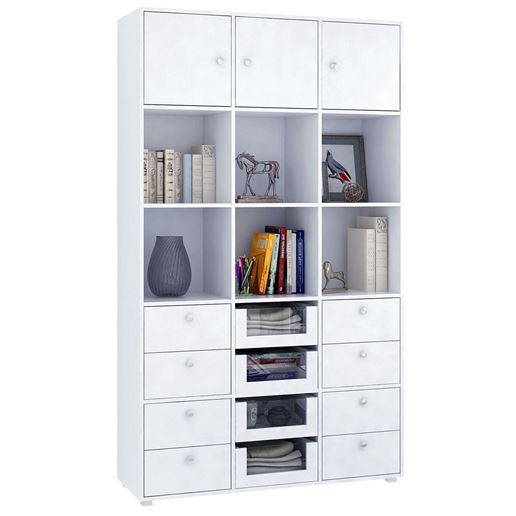 Стеллаж Прайм-53-4 белый