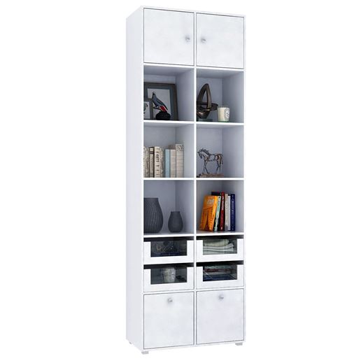 Стеллаж Прайм-62-3 белый