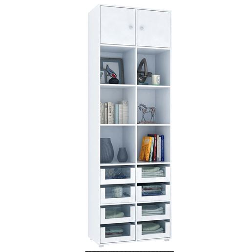 Стеллаж Прайм-62-4 белый