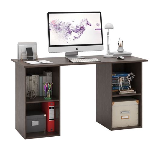 Стол двухтумбовый Прайм-59 венге