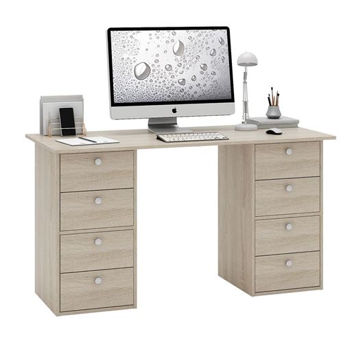 Стол двухтумбовый Прайм-60 дуб сонома