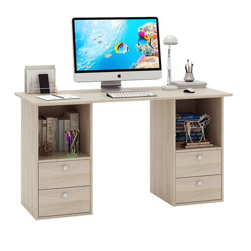 Стол двухтумбовый Прайм-61 дуб сонома