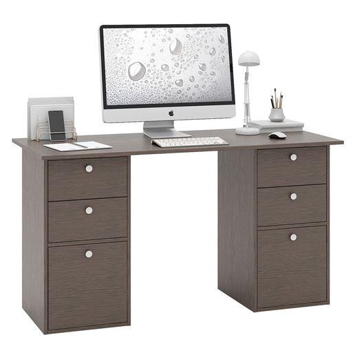 Стол двухтумбовый Прайм-62 венге