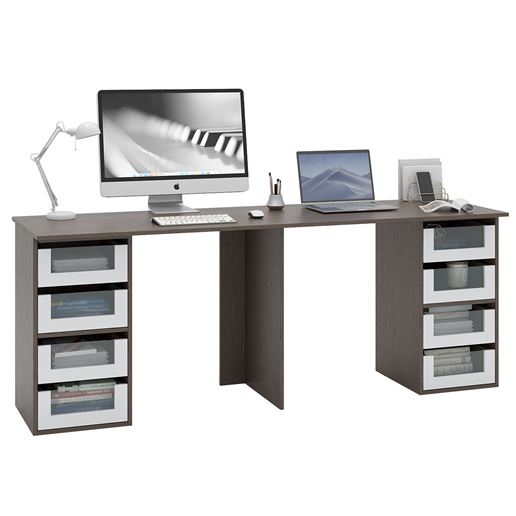 Стол для двоих Прайм-89 венге / белый