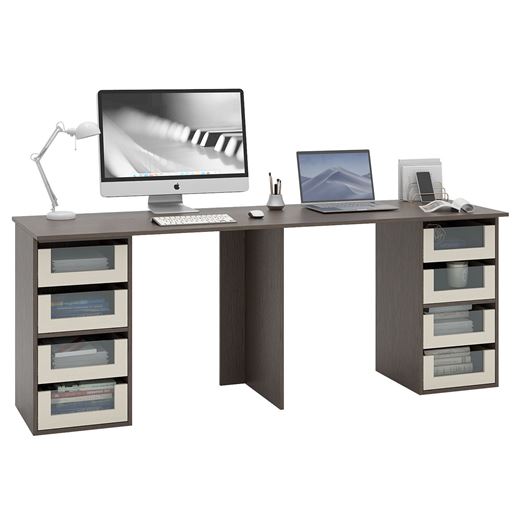 Стол для двоих Прайм-89 венге / дуб молочный