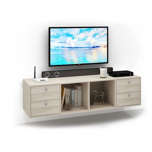 ТВ Тумба Прайм-41-3 подвесная / напольная дуб сонома