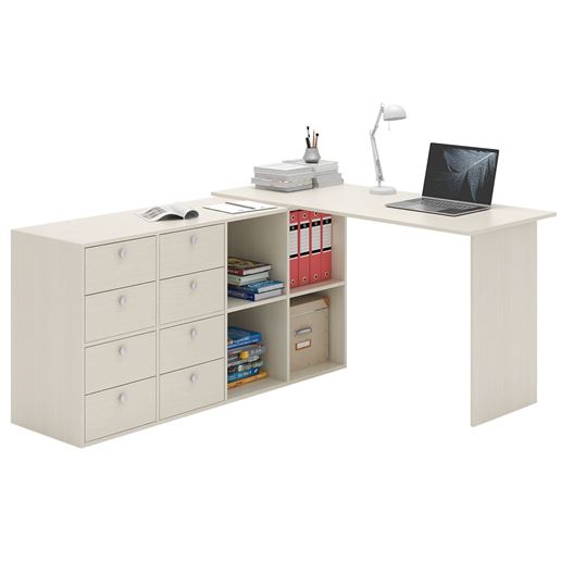 Угловой стол Прайм-71 дуб молочный