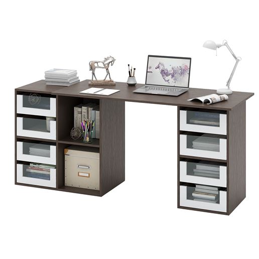 Угловой стол Прайм-77 венге / белый