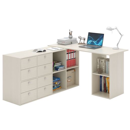 Угловой стол Прайм-81 дуб молочный